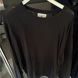 Sol Angeles Charcoal Knit Top